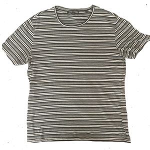 Slate and Stone Stripes Crewneck T-shirt